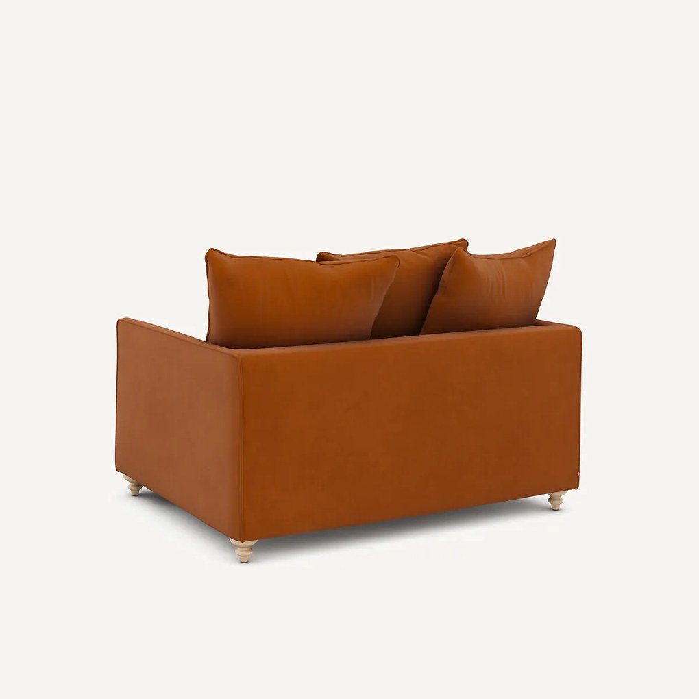 2-zits slaapbank van linnen fluweel, LAZARE