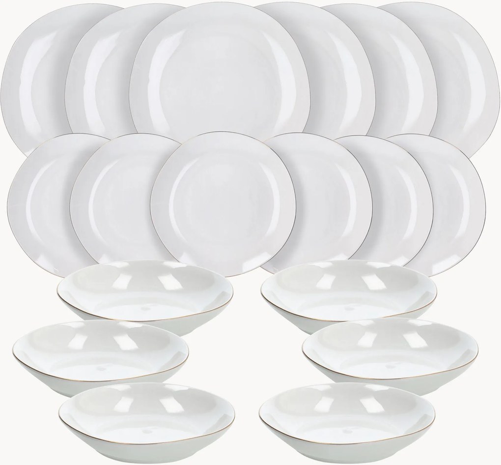 Porseleinen serviesset Oro, 6 personen, 18-delig