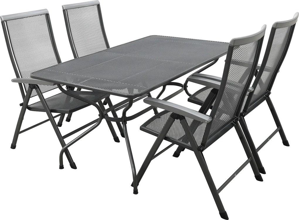 Royal Garden Balero verstelbare tuinset strekmetaal 160x90 cm.