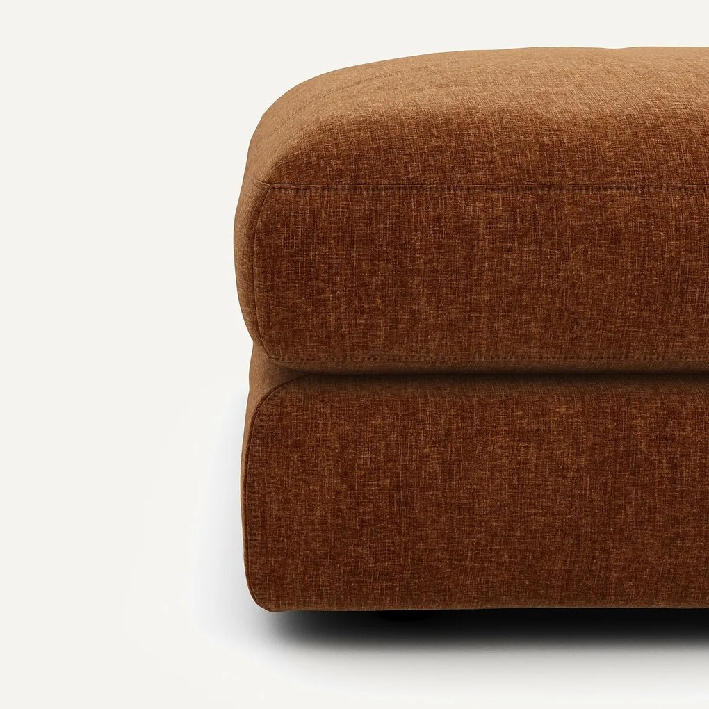 Fluwelen chenille voetenbank, Skander