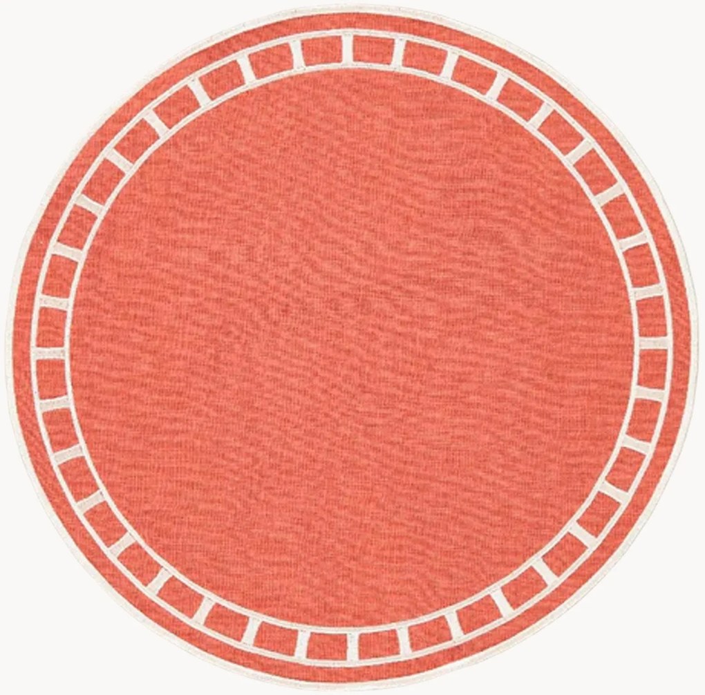 Ronde placemat Marim met geborduurde rand