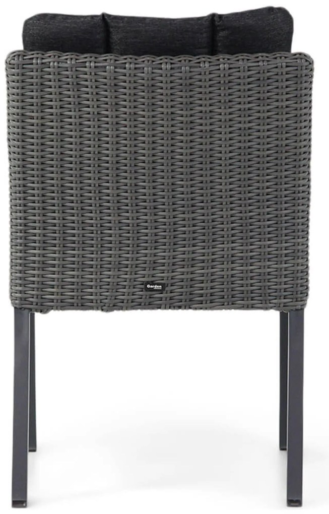 Tuinset 6 personen 260 cm Wicker Grijs Garden Collections Oxbow/San