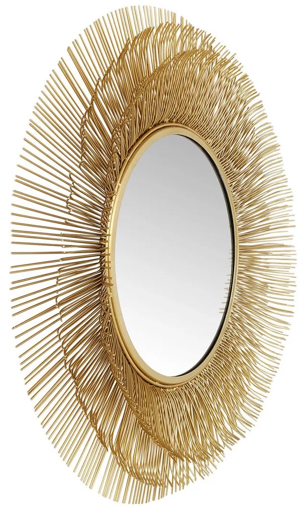 Kare Design Sunburst Tre Grote Ronde Spiegel Goud - 87x87cm