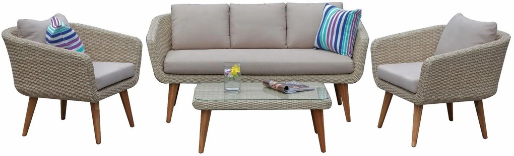 The Outsider Stoel-bank Loungeset - Mire - Wicker - Antraciet - The Outsider