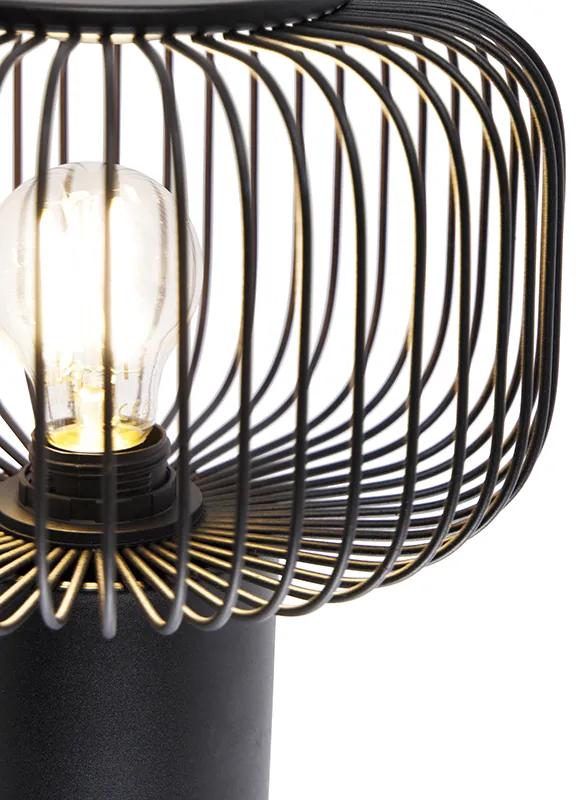 Design wandlamp zwart - Baya Design E27 rond Binnenverlichting Lamp