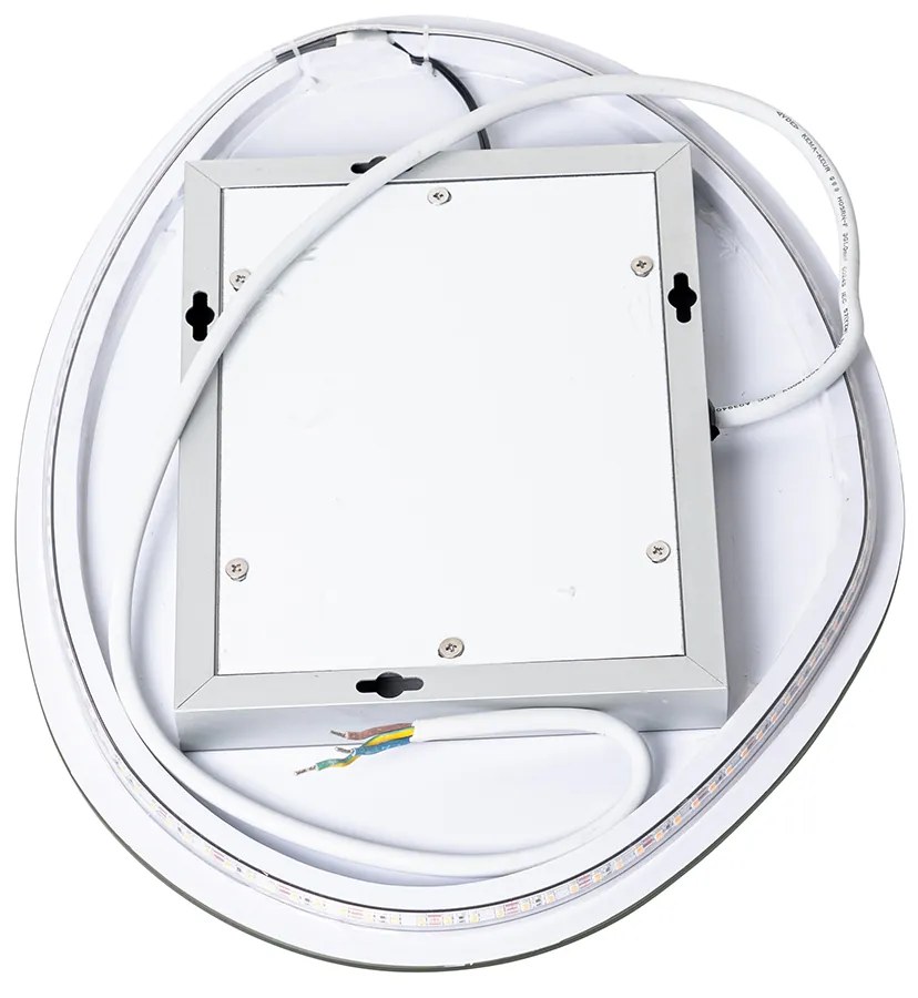 Design badkamerspiegel 40 cm incl. LED IP44 - Biba