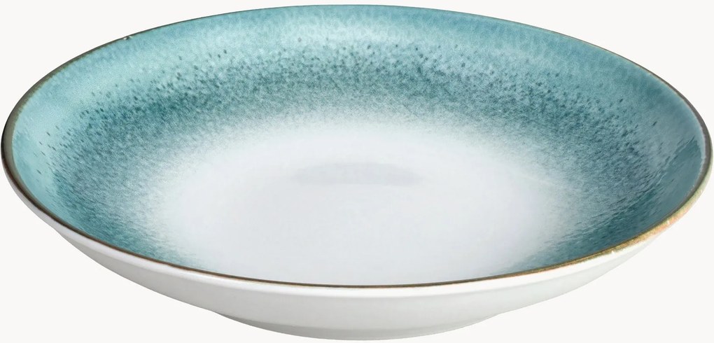 Porseleinen pastaborden Coupe, 6-delig