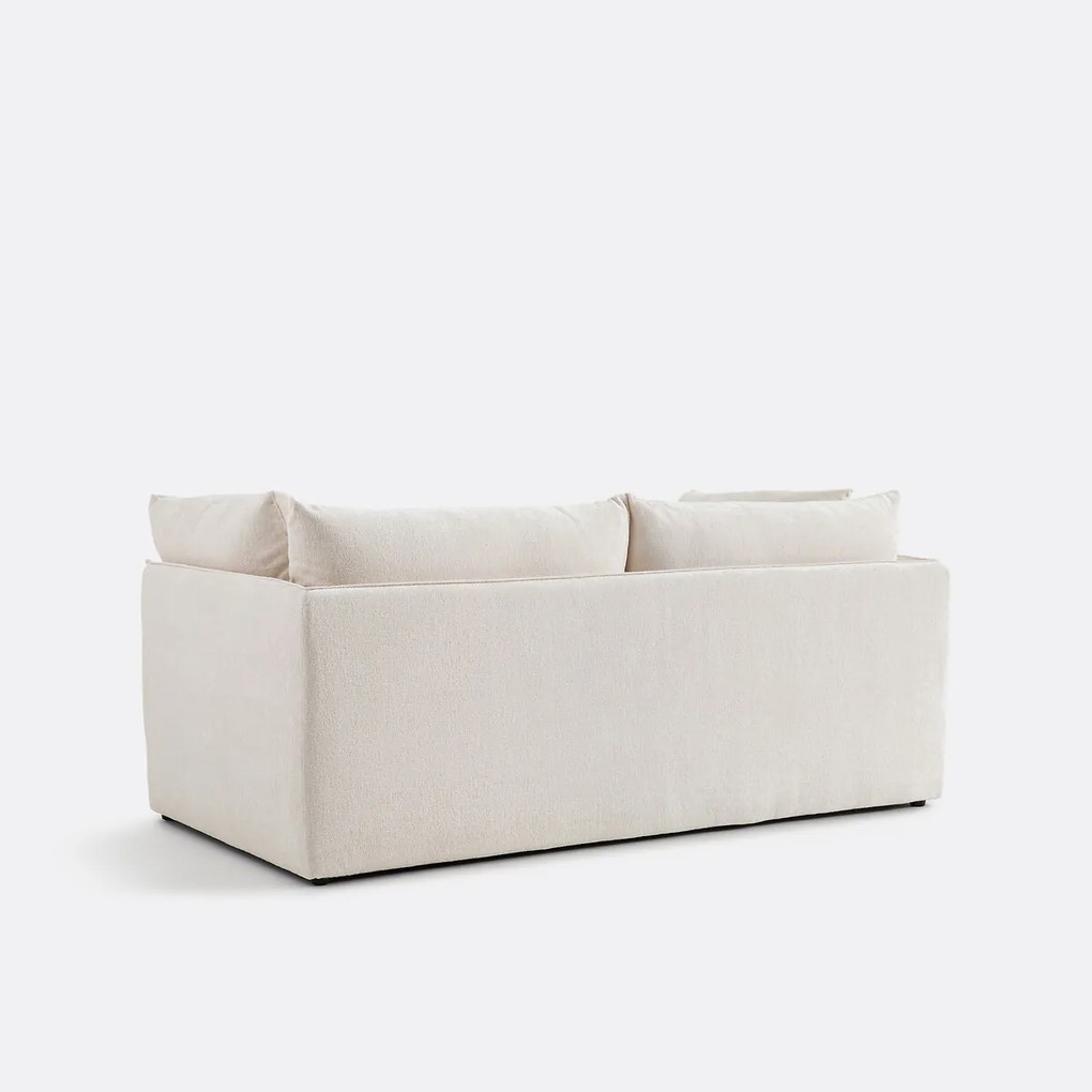 Bank 3-zit, getexureerd dik fluweel, Malo