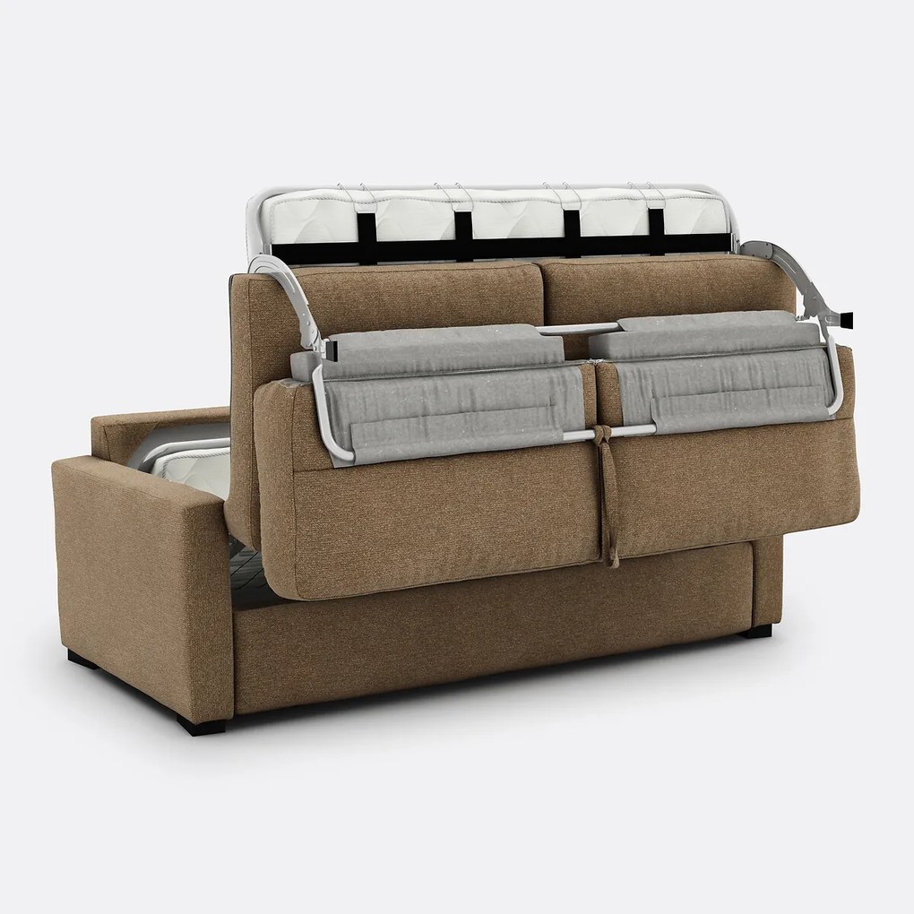 Slaapbank van gemêleerde structuurstof, Comfort Bultex®, Timor