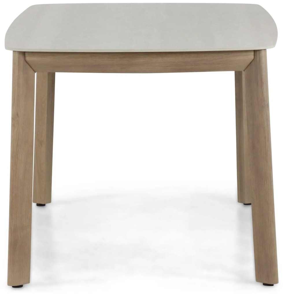Dining Tuintafel rechthoekig 160 x 90 cm Aluminium Taupe Santika Indah