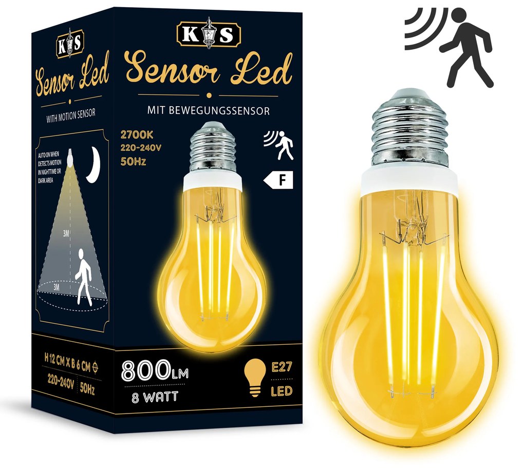 Sensor LED 8W Bewegingssensor