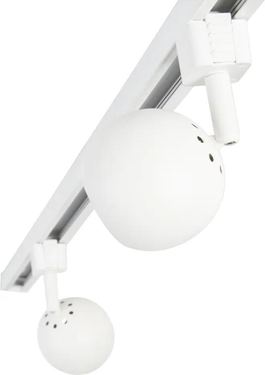 Modern railsysteem wit 3-lichts 1-fase - Gissi Modern GU10 Binnenverlichting Lamp