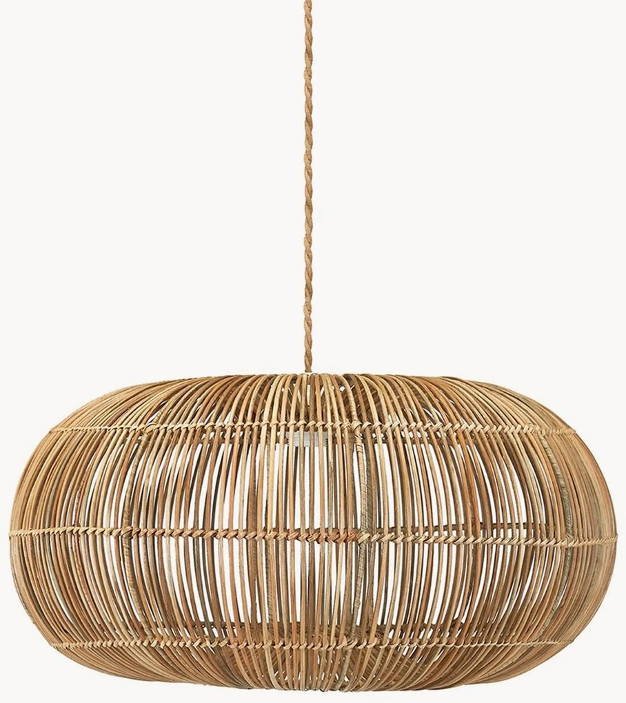 Handgemaakte hanglamp Zuri van rotan