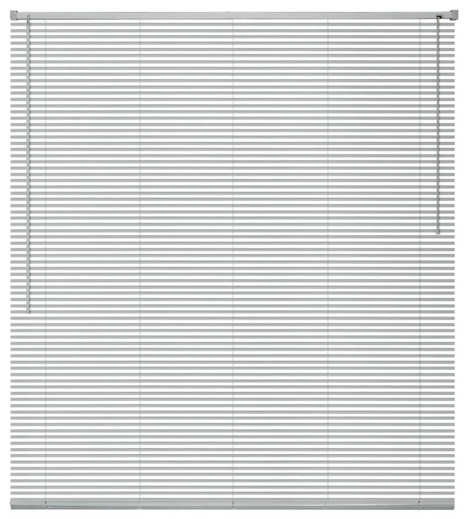 vidaXL Zonwering aluminium 120x220 cm zilverkleurig