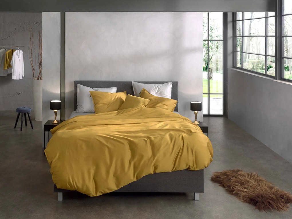 Zo!Home Satinado Dekbedovertrek Ochre Gold – Bij Swiss Sense