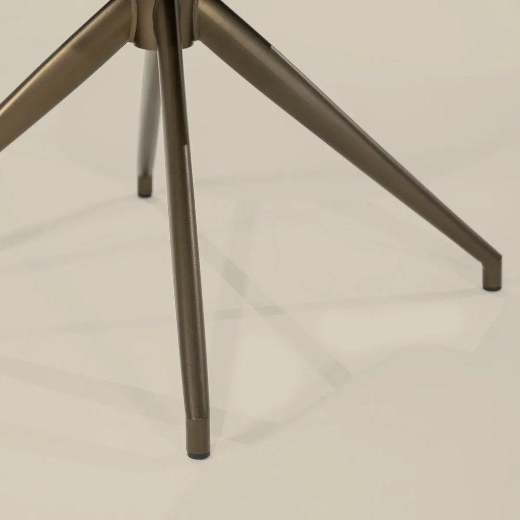 Eetstoel Brons Frame Beige
