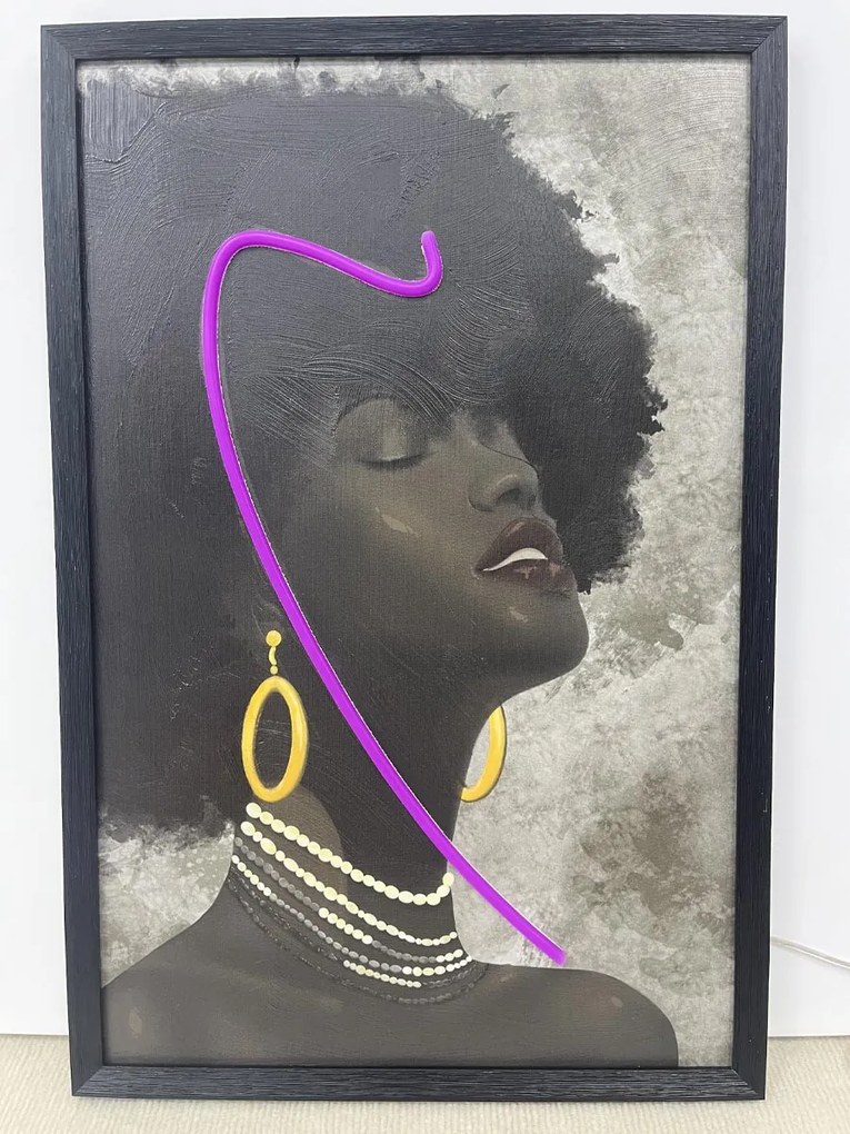 Neon Art Spiritual Woman