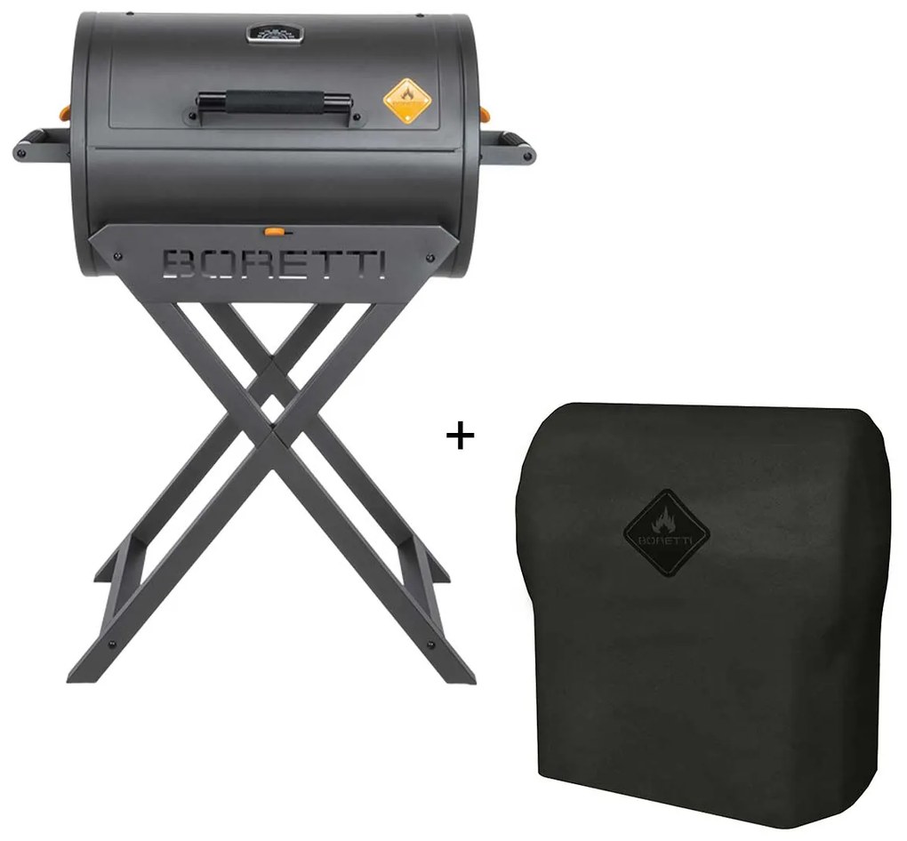 Boretti Fratello houtskoolbarbecue 2.0 incl. beschermhoes
