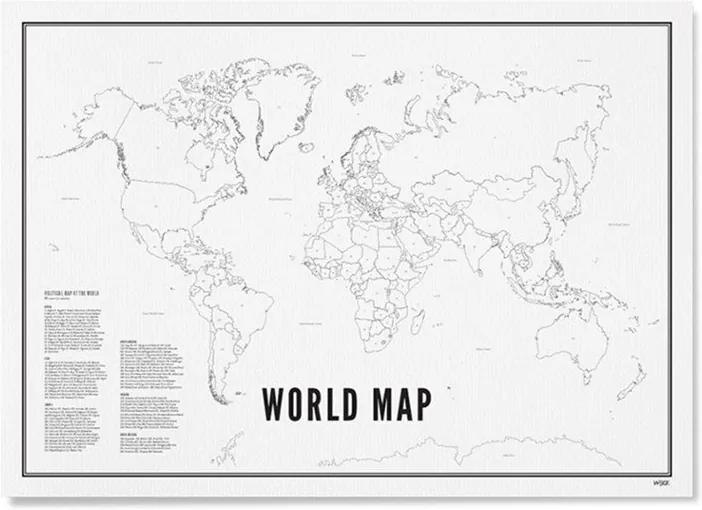 WIJCK- World Map print
