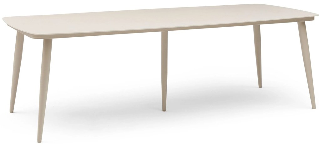 Dining Tuintafel rechthoekig 240 x 100 cm Aluminium Taupe Vienna