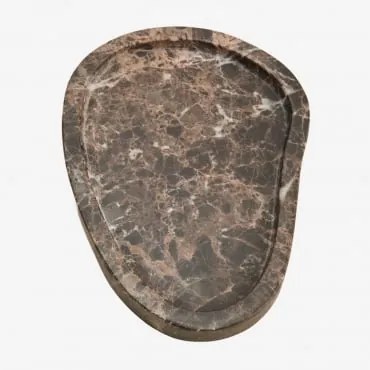 Orivando Marmeren Decoratieve Tray ↔︎ 20 Cm & Bruin Marmer Emperador - Sklum