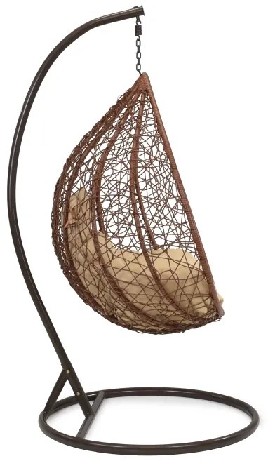 Durango tuin hangstoel met frame Garden Point bruin