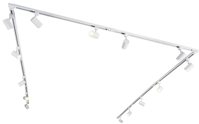 Modern railsysteem met 14 spots wit 1-fase  - Iconic Jeana