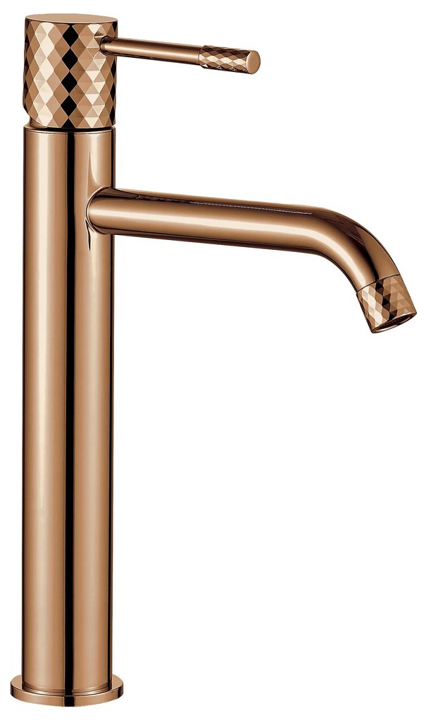 Wastafelkraan Rea Lungo Diamond Copper High