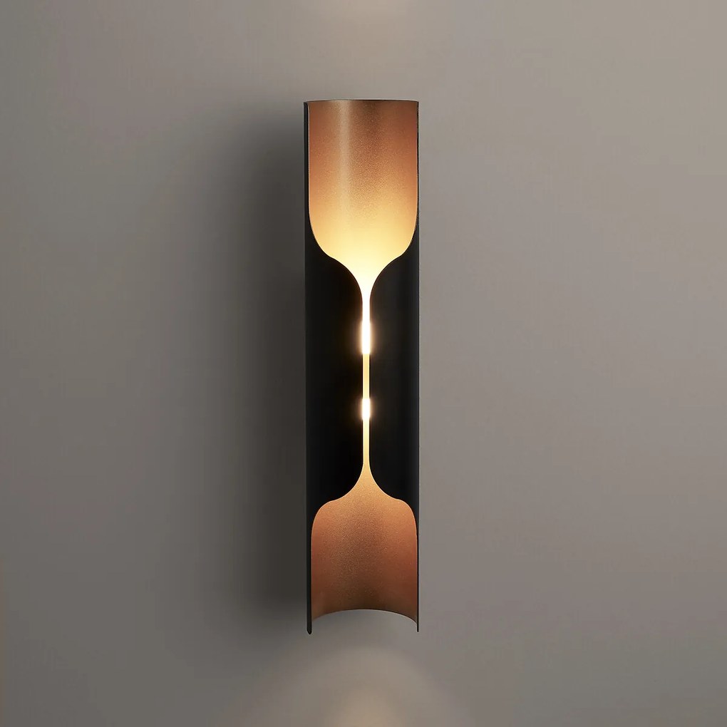 Eenvoudige wandlamp van ijzer, HENRIO