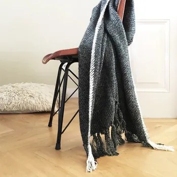 Plaids, deken Zwart Malagoon  Charcoal melee throw