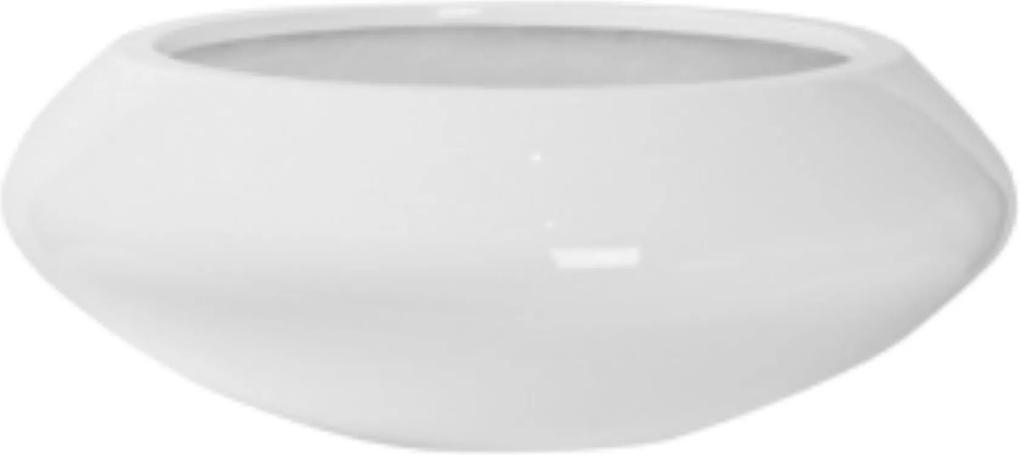 Bloempot Tara m essential 22,5x60 cm glossy white rond