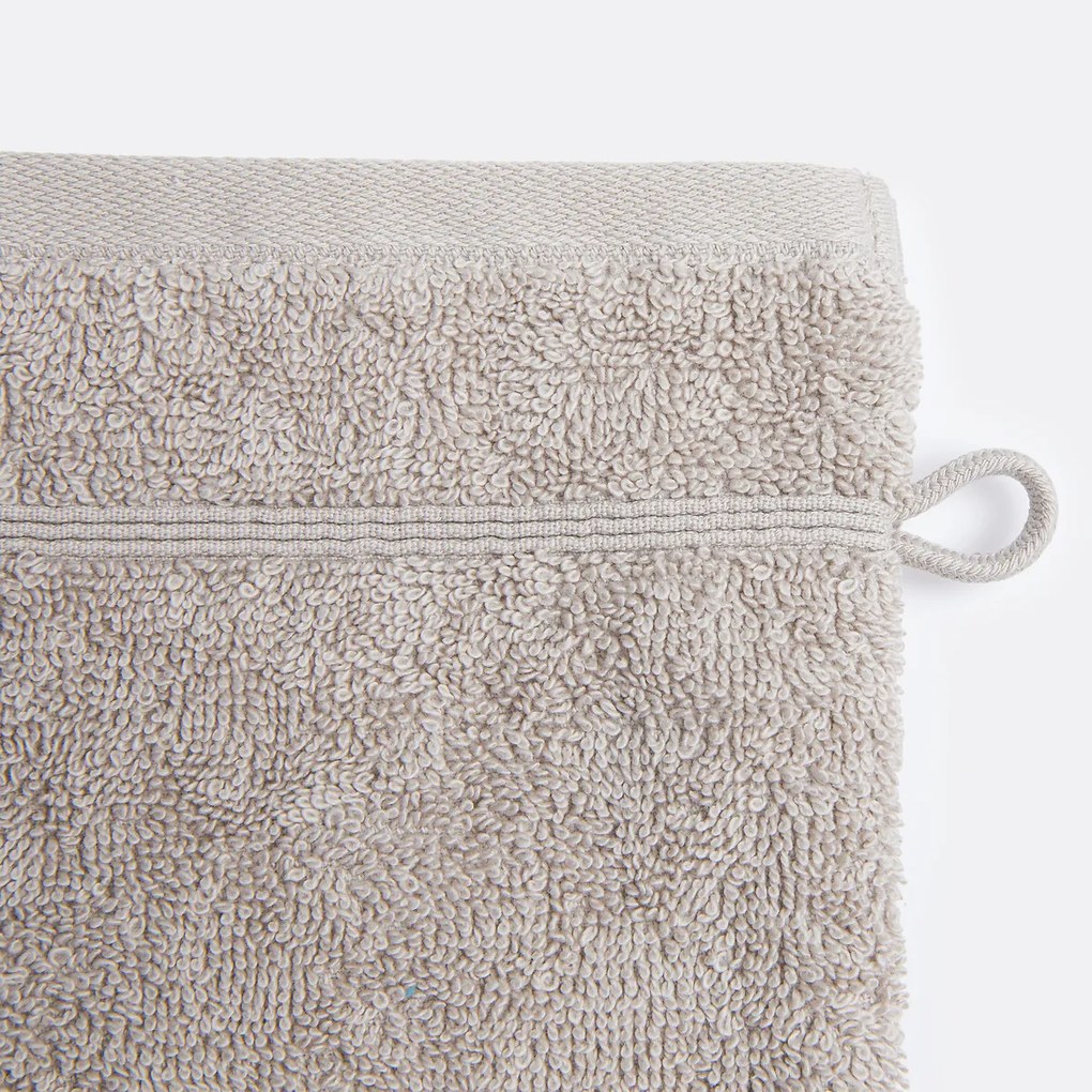 Set van 4 washandjes in bouclette badstof, Zavara