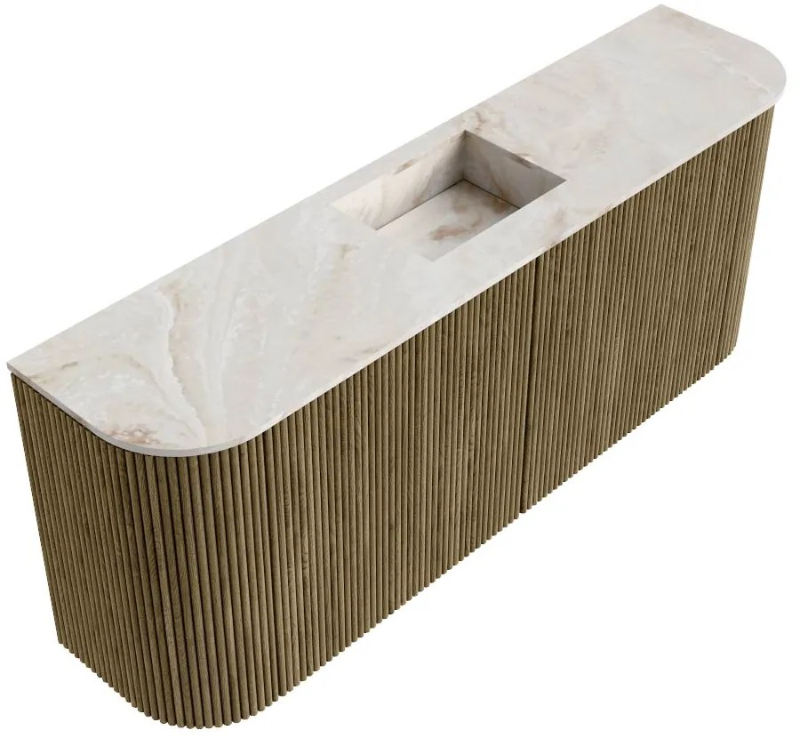Mondiaz Joya DLux 105cm toiletmeubel ronding links/rechts dusk met wastafel faye midden 1 kraangat frappe
