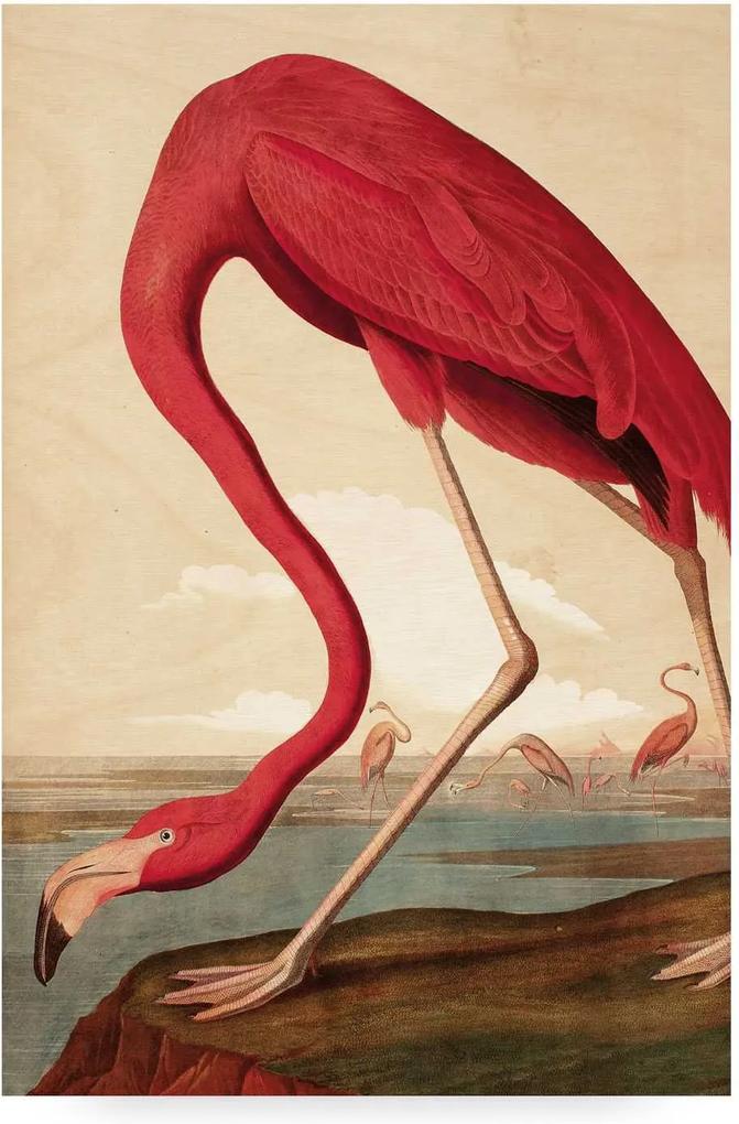 KEK Amsterdam Flamingo houten wandpaneel S