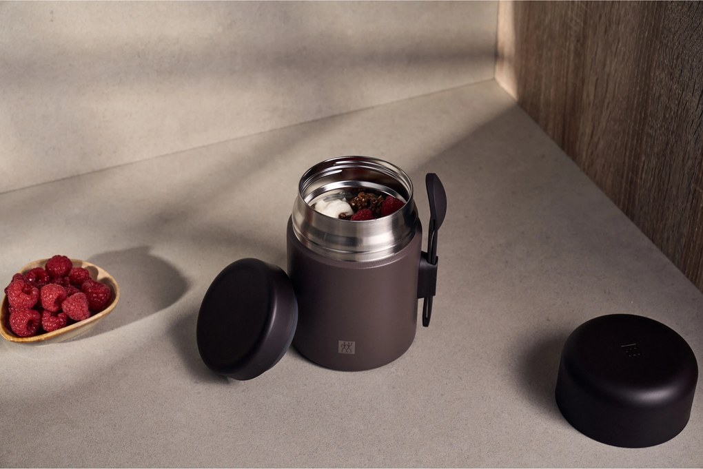 ZWILLING Thermo Plus Bewaarpot, 600 ml, Roestvrij staal, Chocolade - Thermo Plus - ZWILLING
