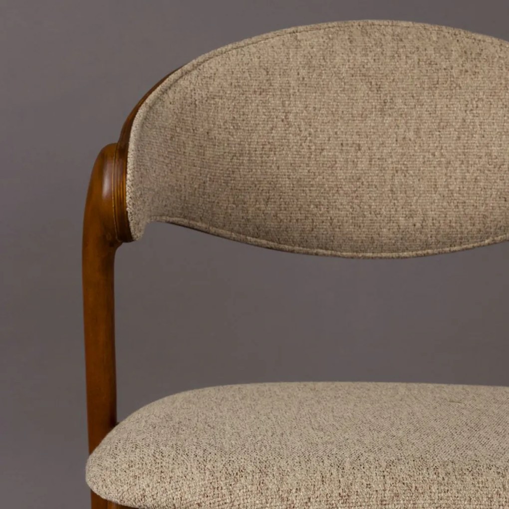 Dutchbone Babington Vintage Stoel Walnoot