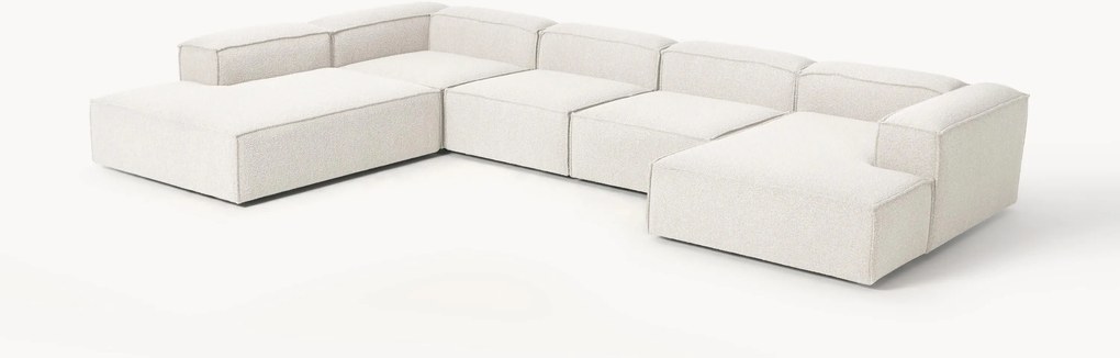 Modulaire U-bank Lennon uit bouclé