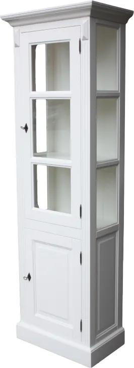Vitrinekast - deur rechts - wit