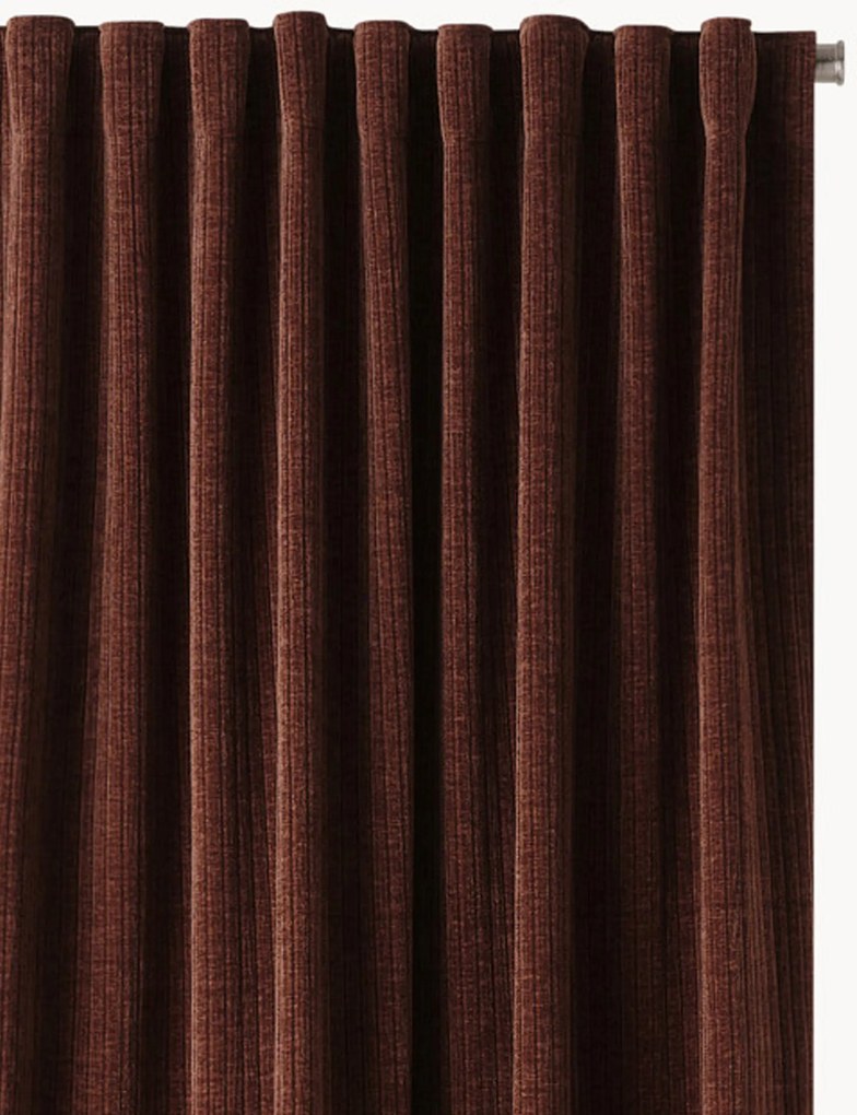 Fluwelen dim-out gordijn Multi-Band Rosanna, B 140 cm