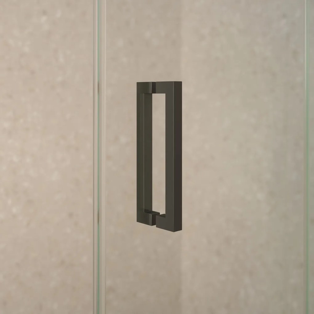Saniclear Supreme douchecabine 90x90cm anti-kalk zwart mat