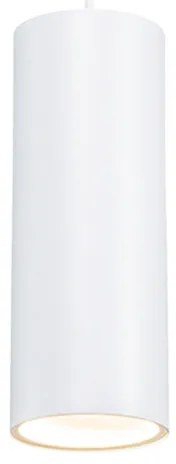 Design hanglamp wit rond GU10 50mm - Tubo Design, Modern GU10 Binnenverlichting Lamp