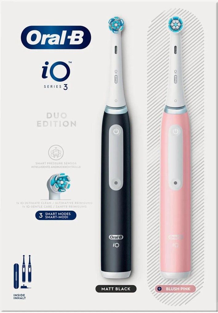Elektrische tandenborstels Oral-B iO3 met 2 opzetborstels, 2-delig