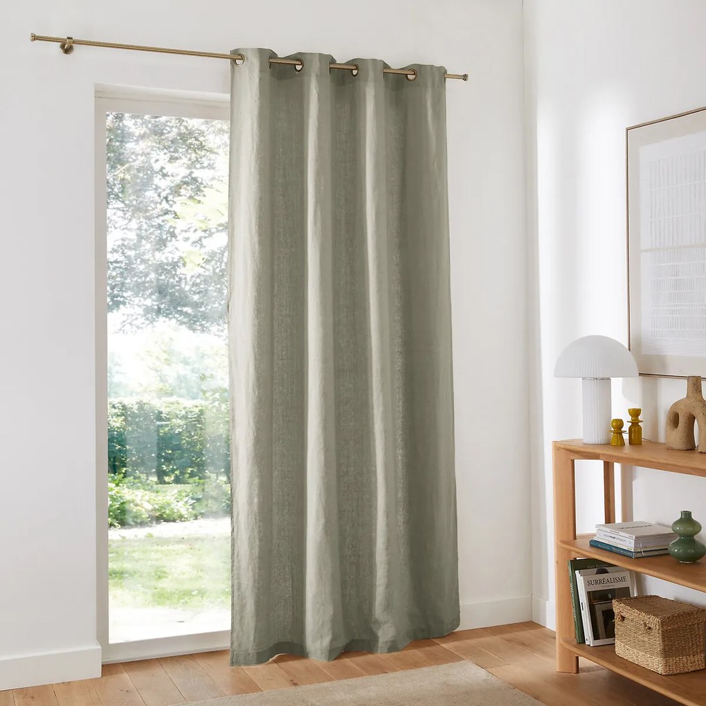 Linnen gordijn met oogjes, Elba