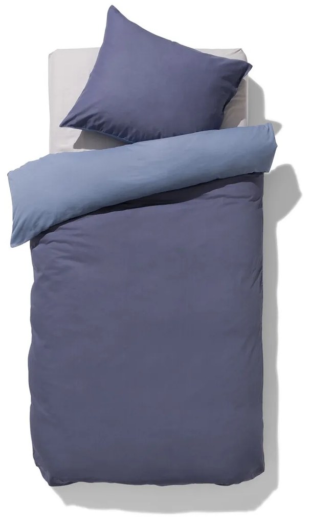 HEMA Dekbedovertrek 140x200/220 Katoen Lyocell Blauw (blauw)