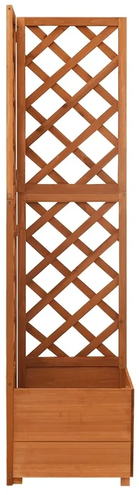 vidaXL Latwerkplantenbak hoekmodel 40x40x150 cm massief vurenhout