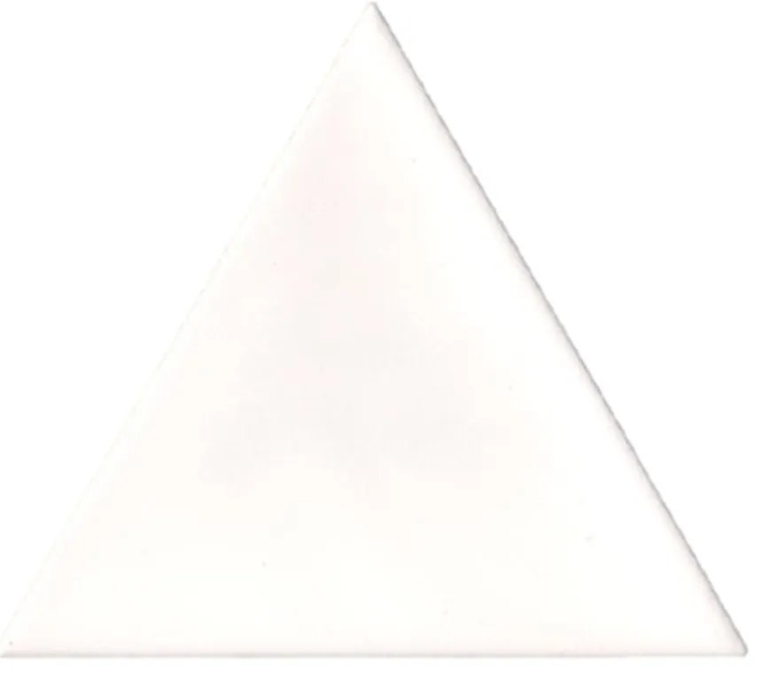 Terre d'Azur Cima wandtegel driehoek 11x13cm wit glans
