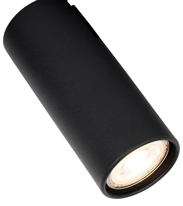 Moderne plafondspot zwart 2-lichts verstelbaar - Renna