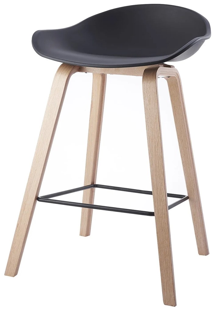 House of Rebels Barkruk - Romeo - 65 cm - Zwart - Hout - House of Rebels