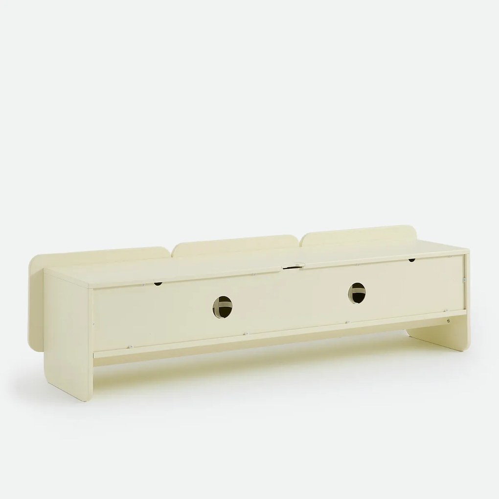Gelakt hifi tv-meubel, 3 deuren, breedte 170 cm, CESCO