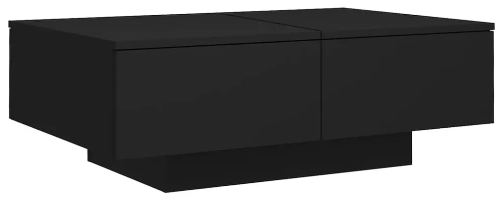 vidaXL Salontafel 90x60x31 cm spaanplaat zwart